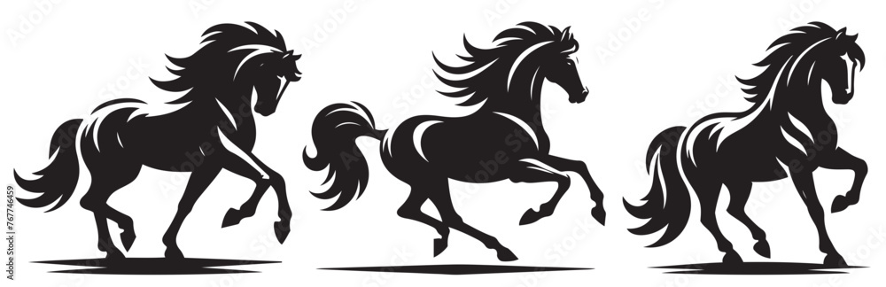 Running Horse Vector, Running Horse Silhouette, Running Horse Vector, Running Horse Silhouette,