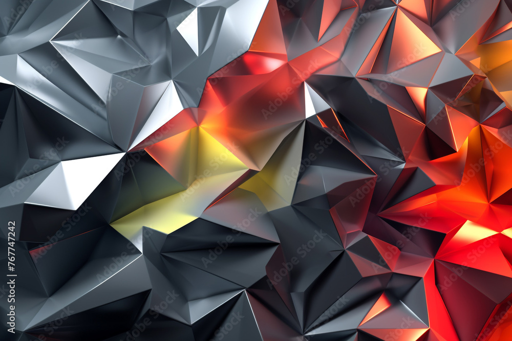 Polygon background texture. Abstract mosaic background. Vector Polygon Abstract Polygonal Geometric Triangle Background.  Generative AI.