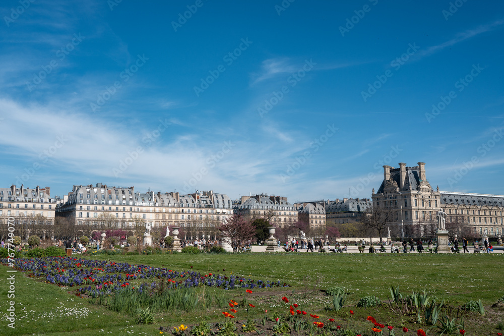 Jardin des tuileries à Paris