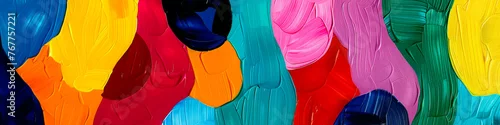 Panel kuchenny z motywem Colorful acrylic painting abstract background banner