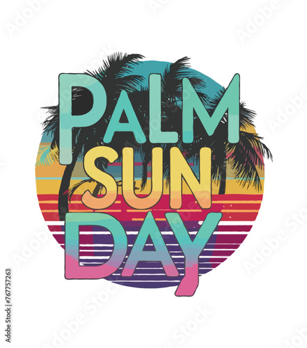 vector palm sunday.