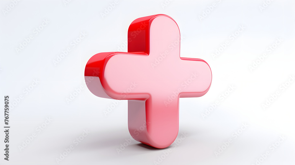 Obraz premium Plus Icon 3d