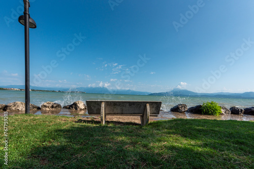 Obraz na płótnie Sirmione, lago di garda, lugana, Brescia, lombardia, italia, w salonie