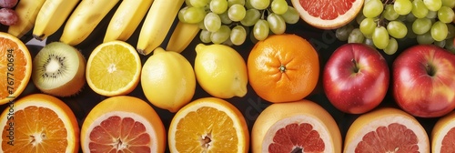 Colorful Assortment of Fresh and Organic Fruits: Market Selection
