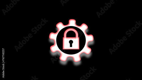 Hard security protection icon .