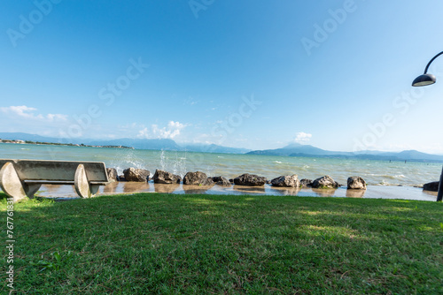Obraz na płótnie Sirmione, lago di garda, lugana, Brescia, lombardia, italia, w salonie