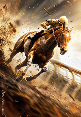 Horse racing jockey
