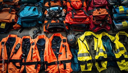 Safeguarding Rescue Efforts, High-Visibility Gear for Enhanced Safety and Identification photo