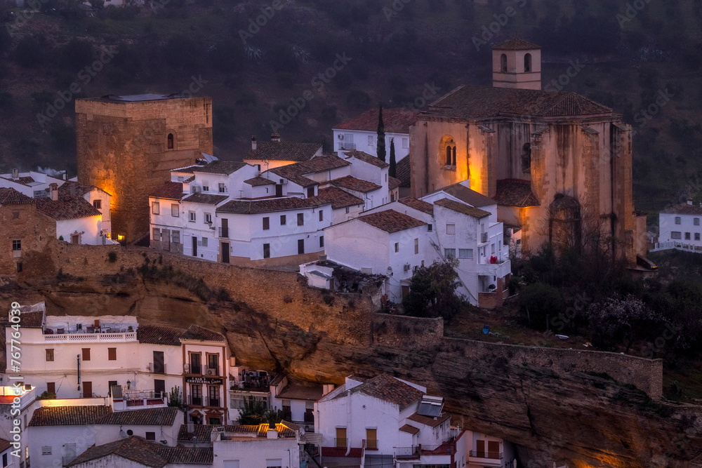 Setenil de las Bodegas, Andalusien, Spanien, Burg, Castillo de Setenil de las Bodegas < english> Setenil de las Bodegas, Andalusia, Spain, Castle