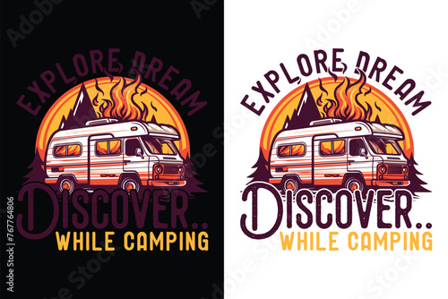 Creative Camping t-shirt design, adventure t-shirt design, funny Camping t-shirts, funny Camping tee shirts.