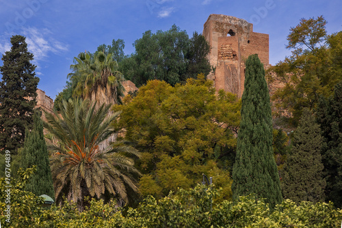 Malaga, Andalusien, Spanien, Festung, Alcazaba < english> Malaga, Andalusia, Spain, fortress, Alcazaba