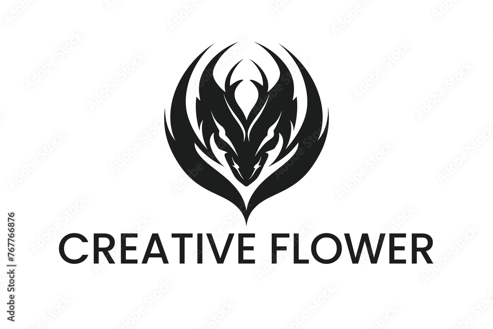 abstract dragon logo design abstract dragon logo design