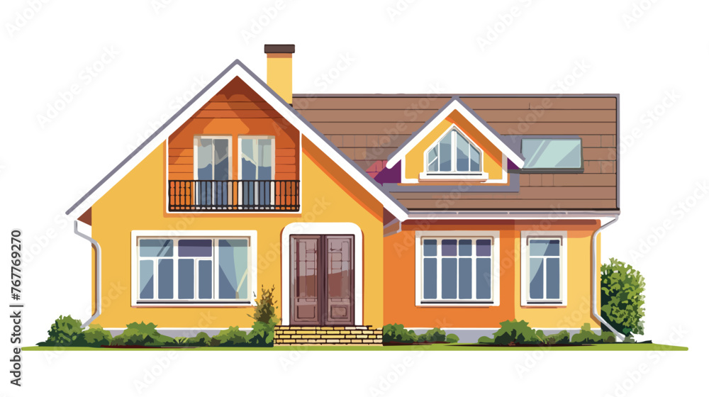 House Flat vector isolated on white background --ar 1