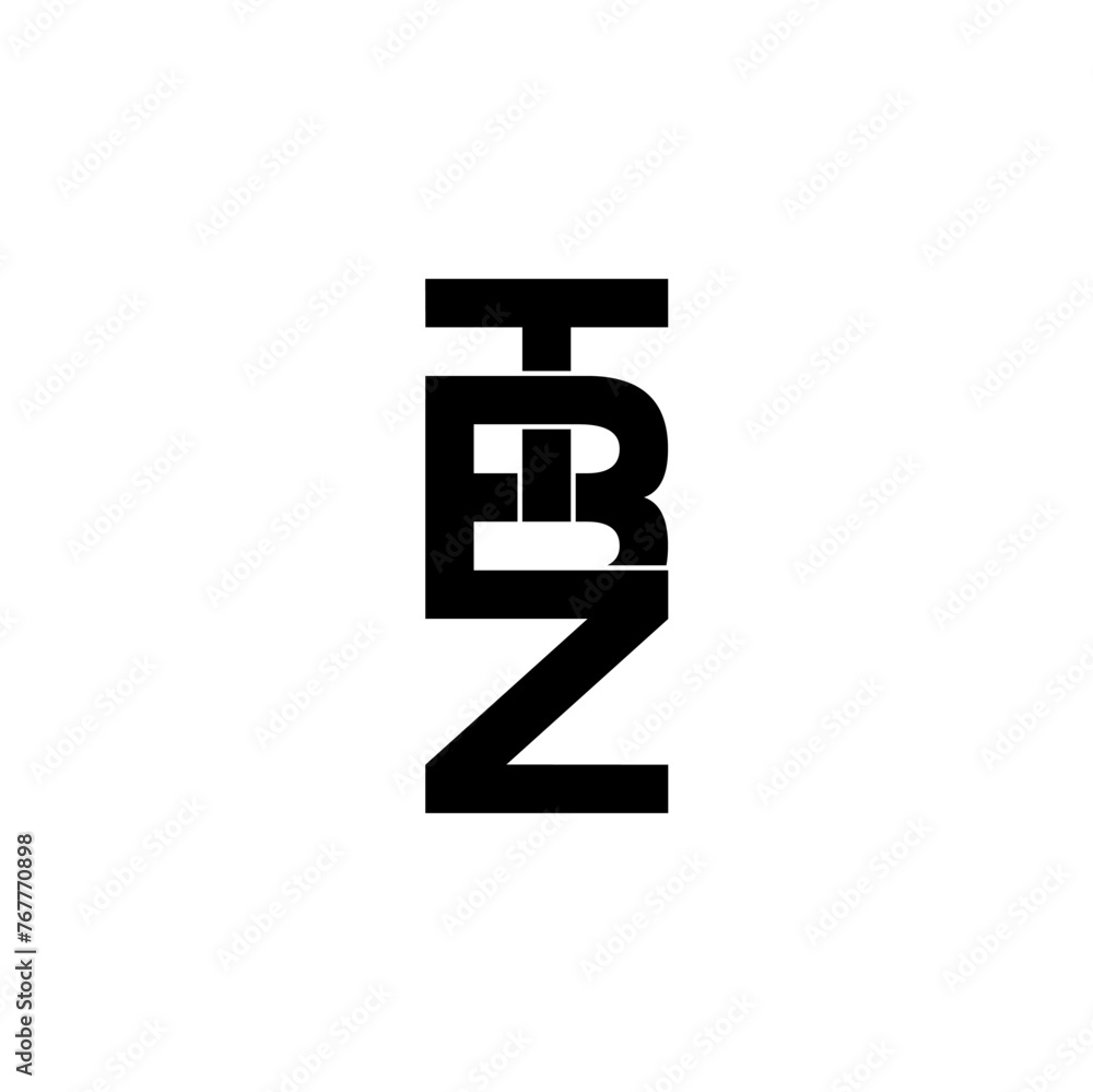 tbz lettering initial monogram logo design tbz lettering initial monogram logo design
