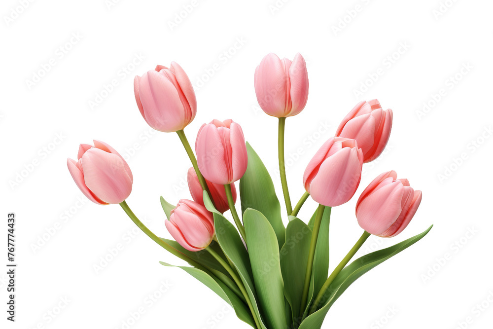 Blooming Elegance: A Bountiful Bouquet of Blush Pink Tulips in a Graceful Vase. On a White or Clear Surface PNG Transparent Background. Blooming Elegance: A Bountiful Bouquet of Blush Pink Tulips in a Graceful Vase. On a White or Clear Surface PNG Transparent Background.