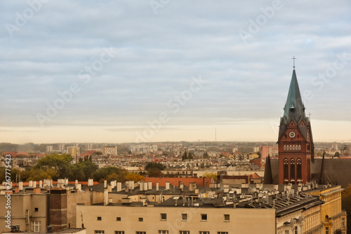 Panoramic view of Szczecin  Poland