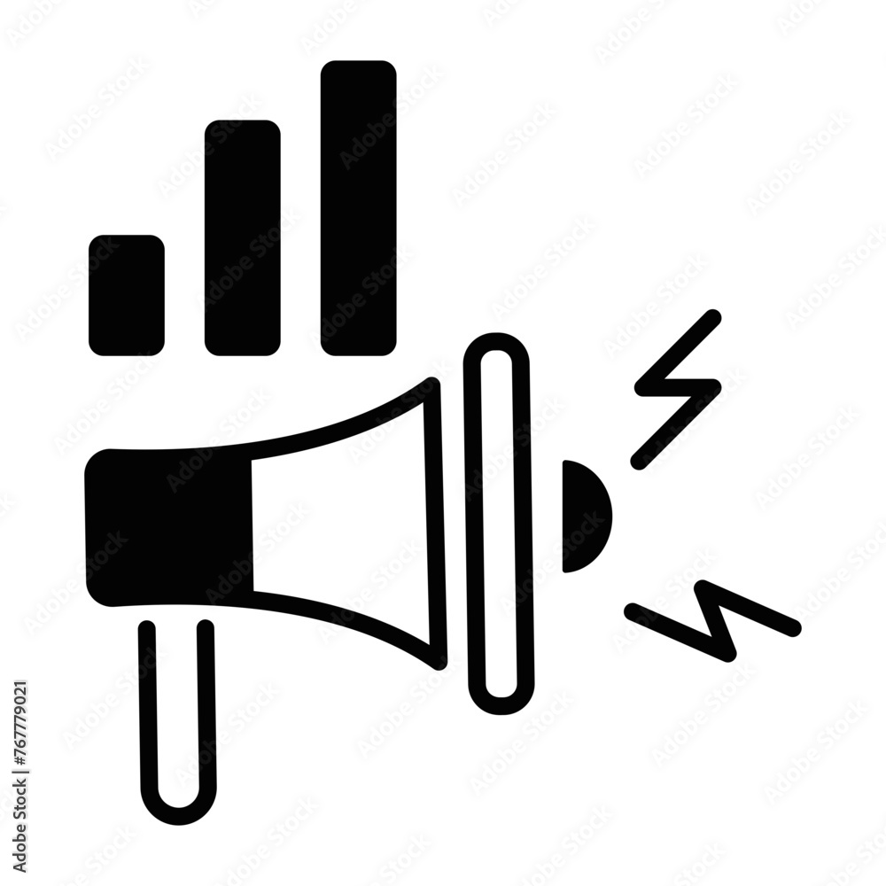 Download line icon of marketing campaign Download line icon of marketing campaign