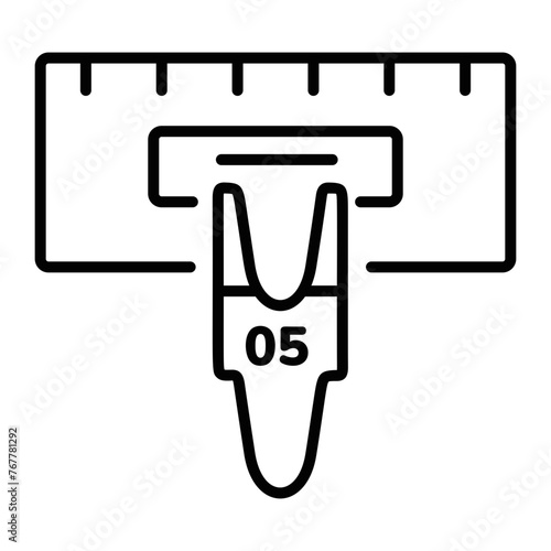 A well-designed linear icon of ticker turn 