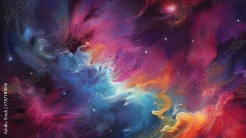 visualization of space,space of space, visualization of fractal nebula