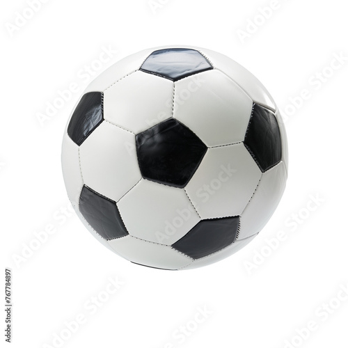soccer ball or football cut out and isolated on transparent background