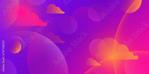 Abstract background with grain effect. Background with simple shapes.