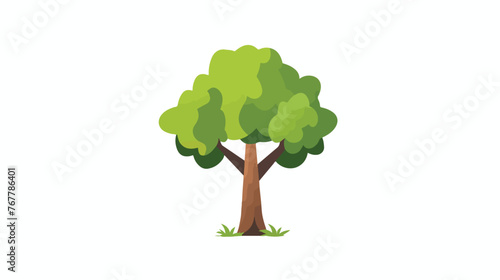 Tree icon . Flat vector isolated on white background