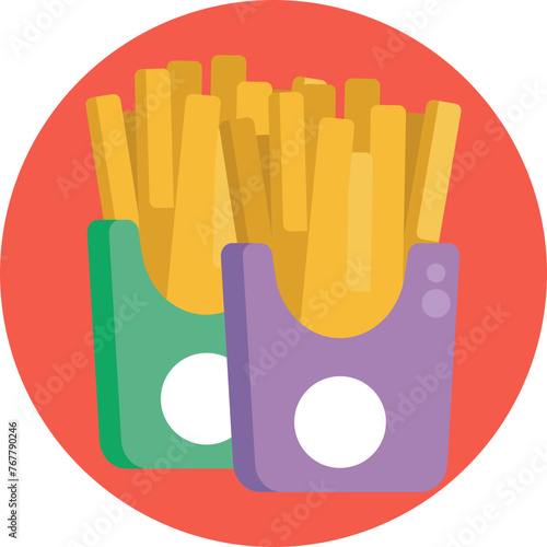 Indulge in the timeless appeal of our French Fries icon, promising crispy goodness with every bite, a beloved treat for all ages.