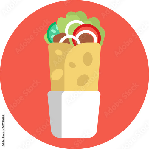 Transport your taste buds to the bustling streets of Beirut or Istanbul with our Shawarma icon, capturing the essence of traditional street food culture.