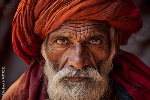 Portrait of a Berber tribesman photo