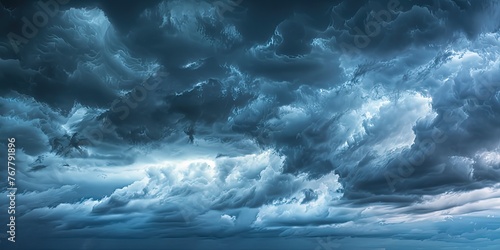 Thunderstorm, stormy sky, lightning and thunder, dark clouds, background, wallpaper.