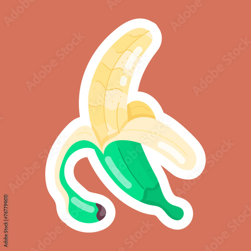 Banana Delicacies Flat Stickers 
