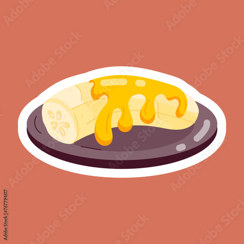 Banana Delicacies Flat Stickers 
