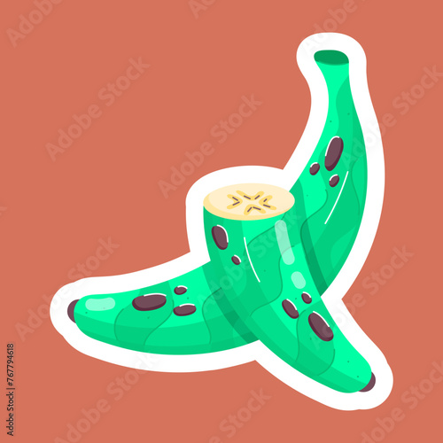 Banana Delicacies Flat Stickers 
