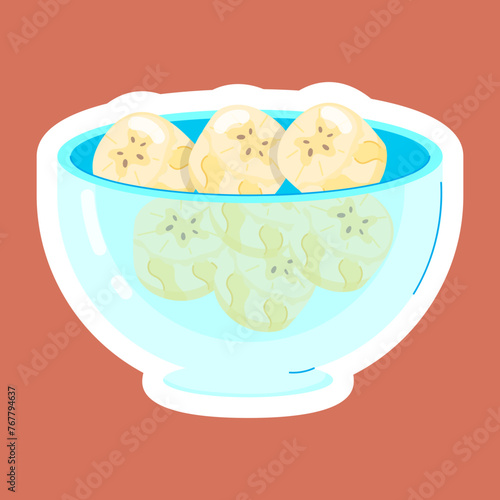 Banana Delicacies Flat Stickers 
