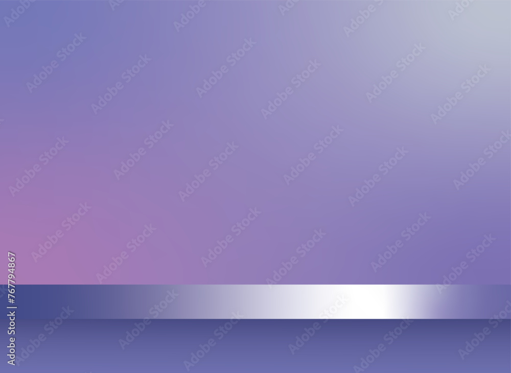 Obraz premium Abstract gradient purple studio background for product presentation. Empty room with shadows . 