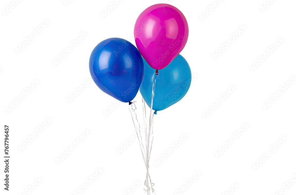 Colorful Balloons in isolated transparent background Colorful Balloons in isolated transparent background