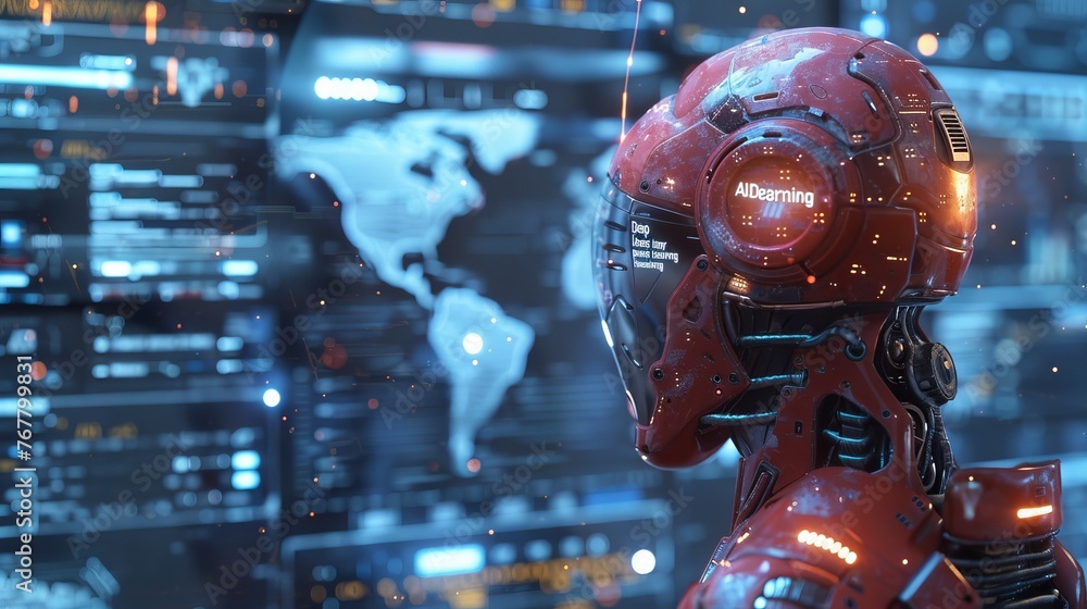 Artificial Intelligence Computer cinematic style whoing the advance in technology, Cinematic style, poster
Artificial Intelligence Computer cinematic style whoing the advance in technology, Cinematic style, poster