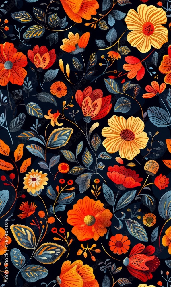pattern with flowers pattern with flowers