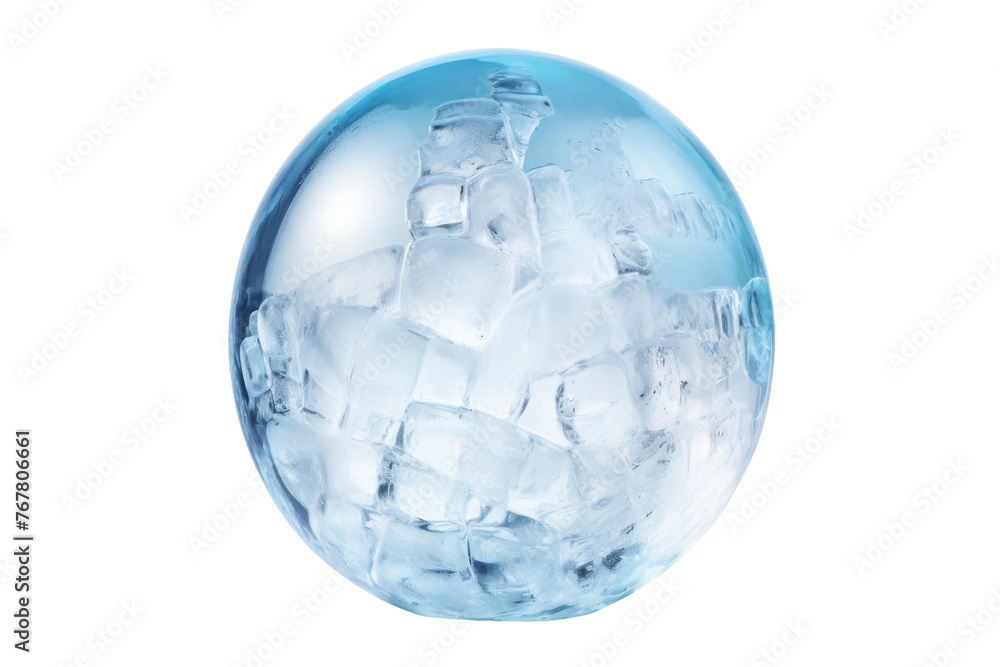 Frozen Elegance: A Ball of Ice on White. On a White or Clear Surface PNG Transparent Background. Frozen Elegance: A Ball of Ice on White. On a White or Clear Surface PNG Transparent Background.
