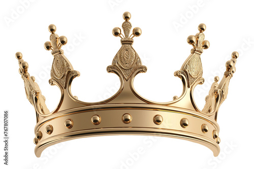 Royal crown isolated . Ai generated image.