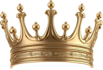Royal crown isolated . Ai generated image.