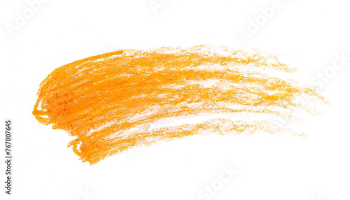 Color Crayon stain. Isolated, transparent background