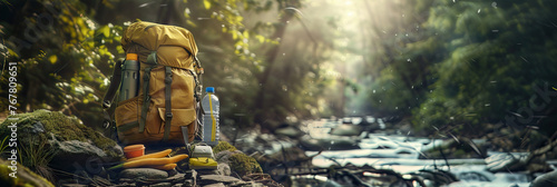 Backpack, Water Bottle, Snacks, First Aid Kit - Outdoor Adventure Essentials.  © Lila Patel