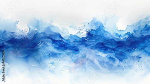 Watercolor painting background for use in decorative design. © somkanokwan