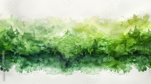 Green watercolor painting background for use in decorative design.