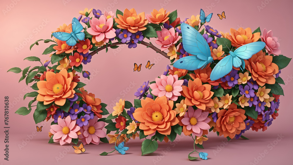 Flowers in Bloom: Spring in Pink Flowers in Bloom: Spring in Pink