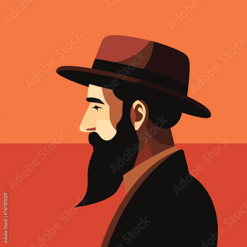 silhouette of jewish