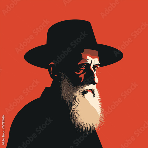silhouette of jewish