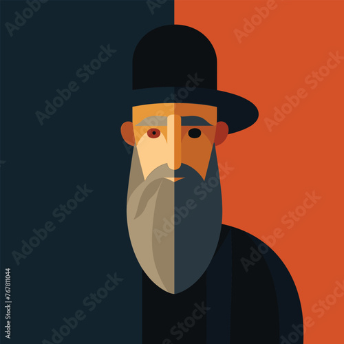 silhouette of jewish