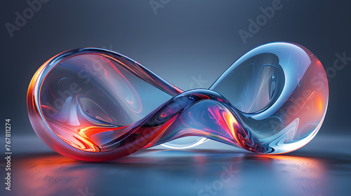 
Imagine
2d




Abstract organic glass shape with reflections, sine curve glass freeform stretched like taffy abstract background
